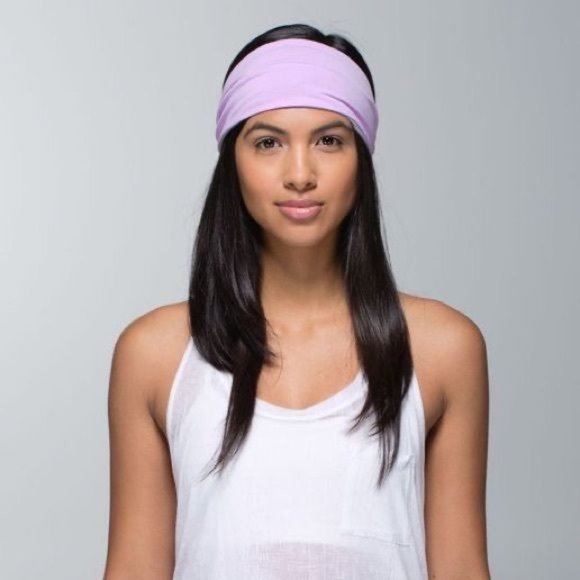 Lululemon Bang Buster Headband *Reversible Pretty Purple / Ambient Grey - Picture 4 of 4